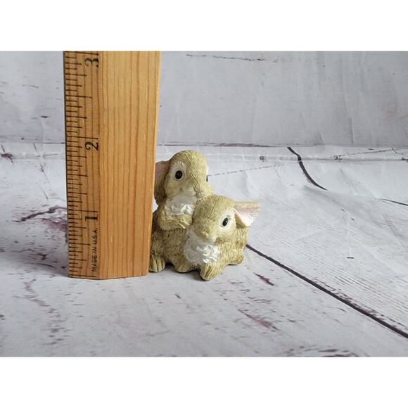 Nature's Friends 1993 Summit Collection Bunnie Figures Easter Decor Springtime - Picture 5 of 7